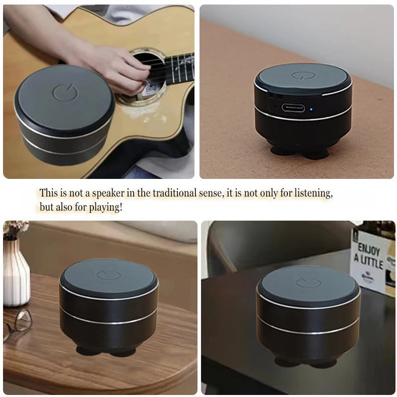 Bone Conduction Speaker Vibration Stereo Audio Digital TWS Wireless Smallest Speakers Dropshipping Mini Portable Metal Speaker