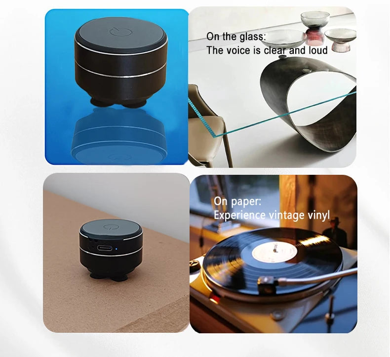 Bone Conduction Speaker Vibration Stereo Audio Digital TWS Wireless Smallest Speakers Dropshipping Mini Portable Metal Speaker